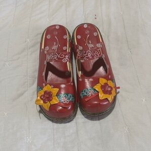 Amazon floral  Red Women's Shoes